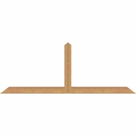 Ekena Millwork Portland Smooth Timber Gable Bracket, Western Red Cedar, 72"W x 27"H x 3 1/2"D x 3 1/2"F, 9/12 Pitch GBW072X27X0404POR00SWR